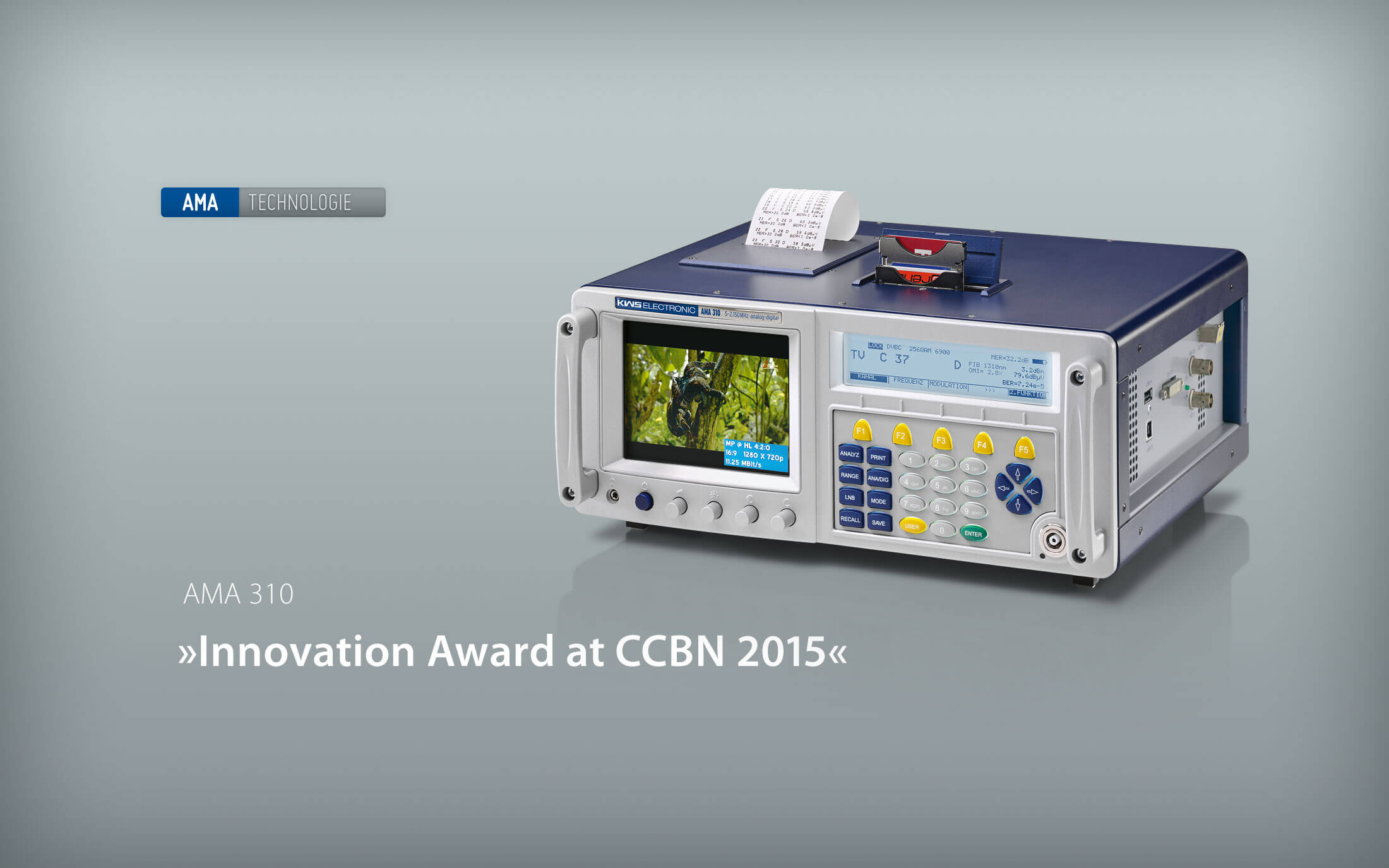 KWS Electronic: Innovation Award at CCBN 2015