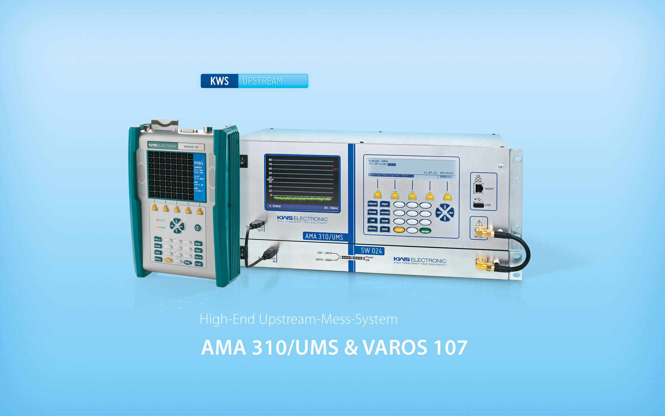 KWS Electronic: Upstream-Mesaaurement-System AMA 310/UMS and VAROS 107